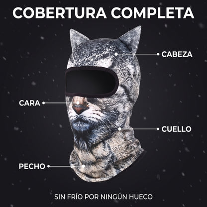 Pasamontañas Animal con Orejas para Esquí
